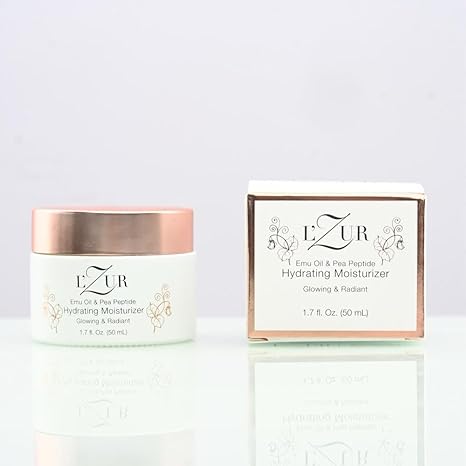 L’Zur Hydrating Moisturizer Face Cream with Rose Hydrosol, Emu Oil, Vitamin C and E (Glowing & Radiant)