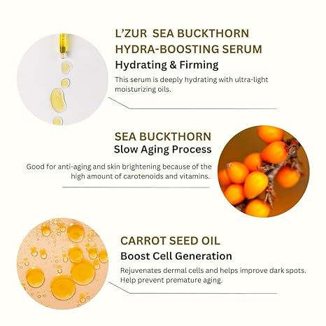 L’Zur Sea Buckthorn Hydra-Boosting Oil Pure and Natural Skincare